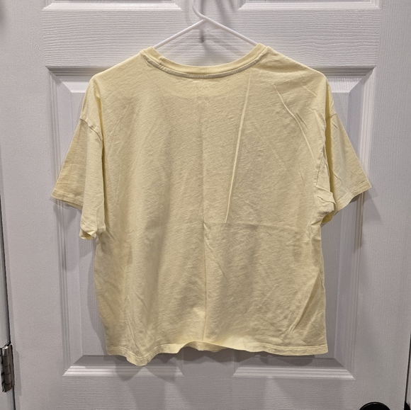 American Eagle Yellow Graphic Tee with Dreamer Print - Picture 3 of 4